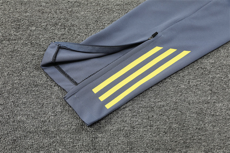 2024/2025 Ajax Yellow And Grey 1/4 Zip Tracksuit