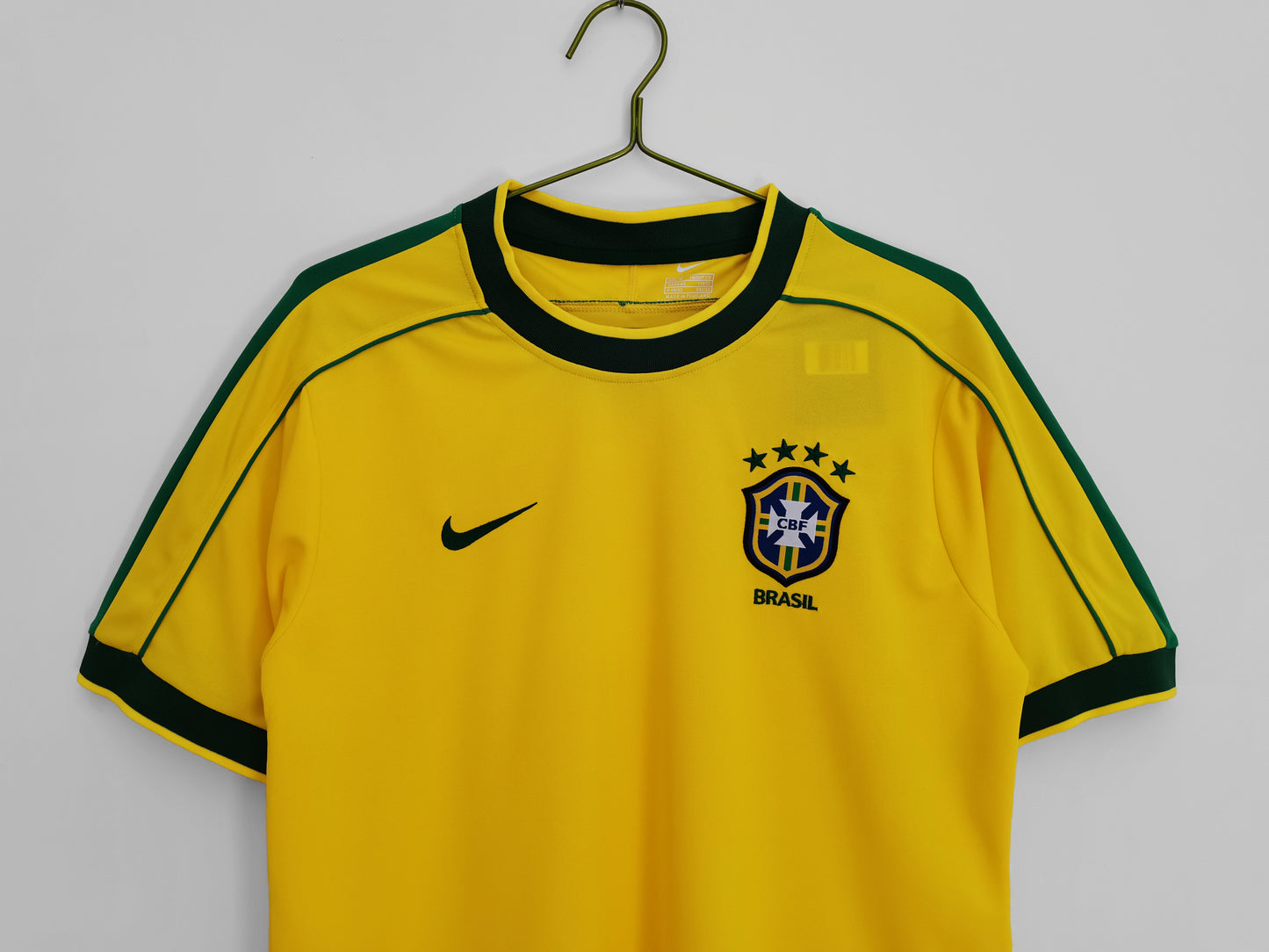 1998 Brazil Retro Home Jersey