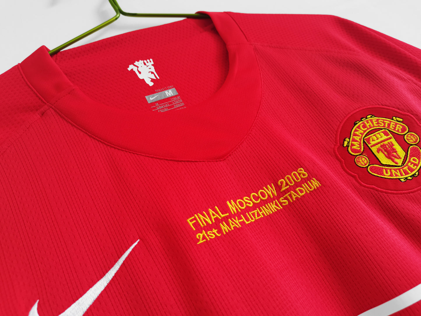07/08 Manchester United Retro Home Jersey UCL Final Edition(Long Sleeve)