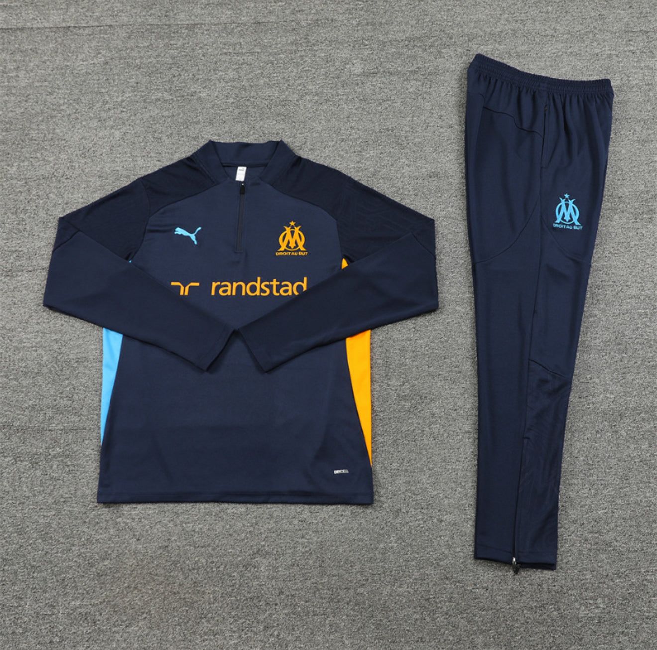 24/25 Marseille Dark Blue 1/4 Zip Tracksuit