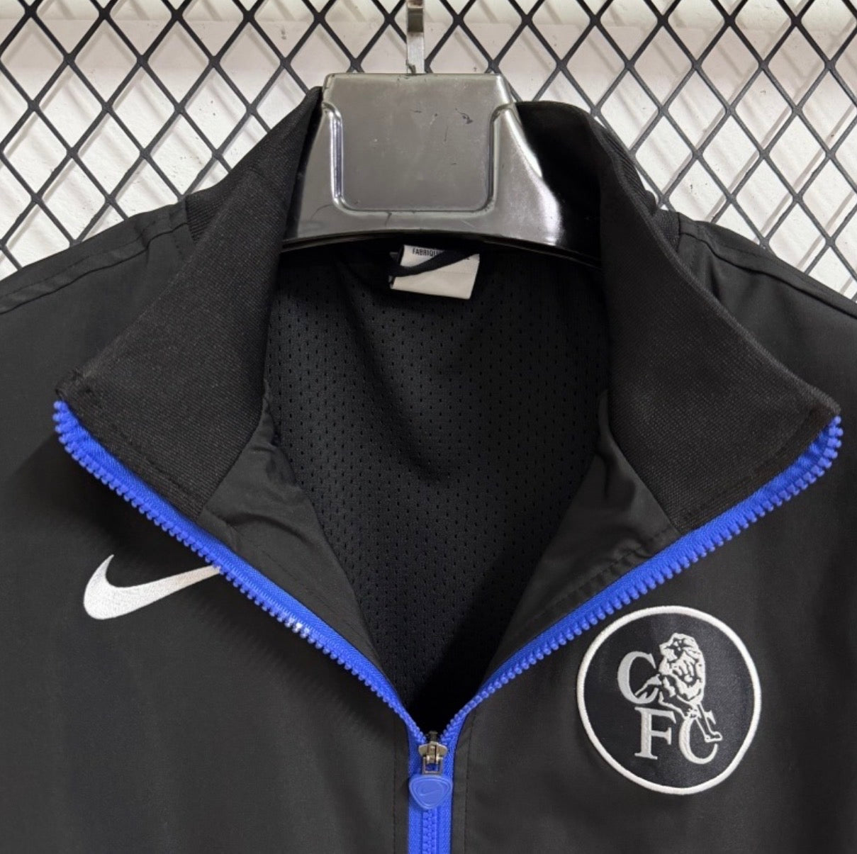 Chelsea Fc Black And Blue Windbreaker