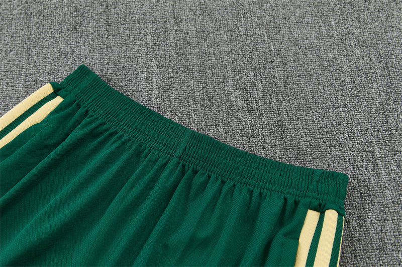 26/27 Real Madrid Green/Gold Shorts Training Set