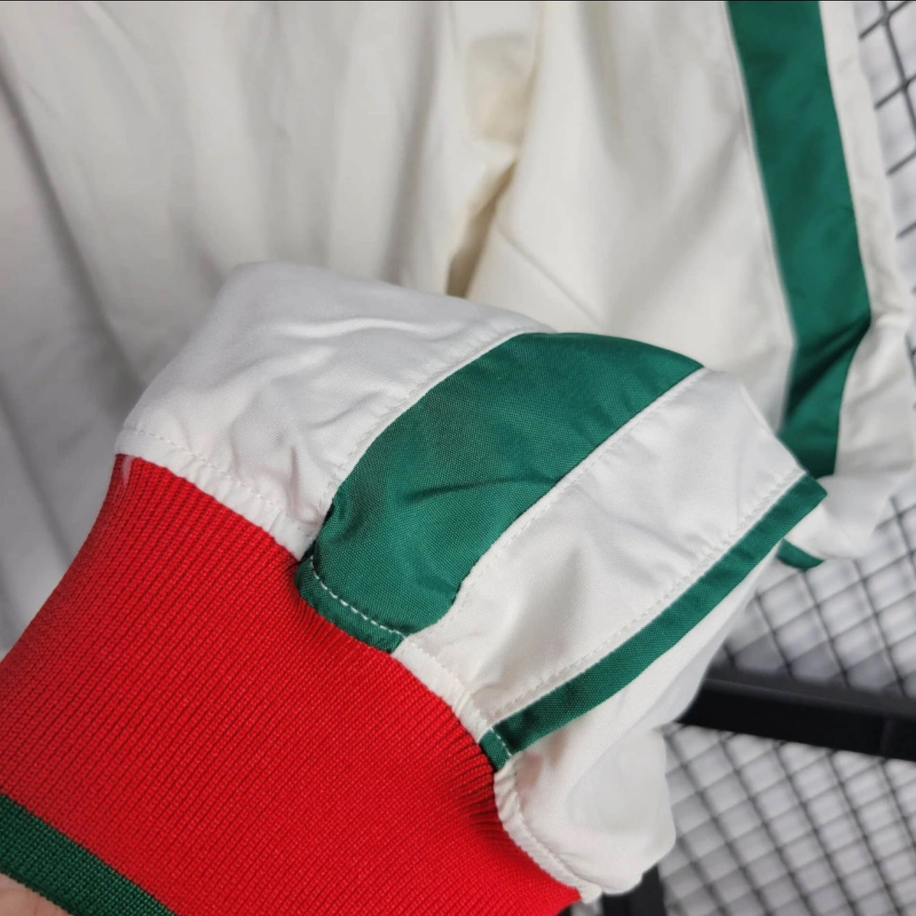Portugal Cream/Red/Green Windbreaker