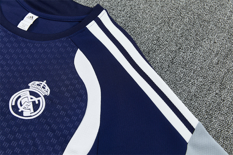 26/27 Real Madrid Dark Blue Shorts Training Set