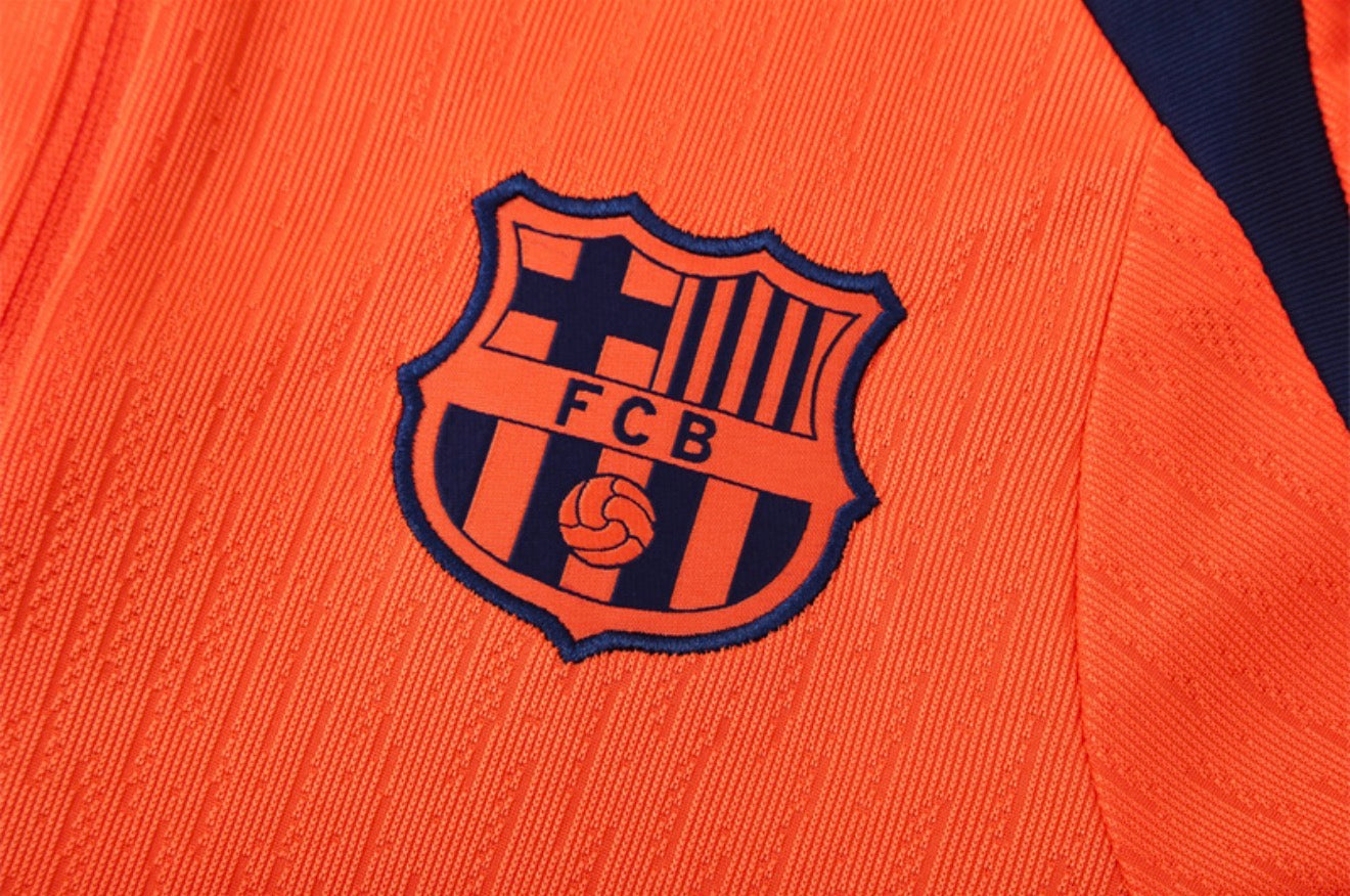 25/26 FC Barcelona Orange T90 1/4 Zip Tracksuit