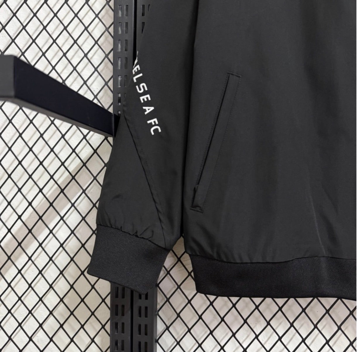 Chelsea Fc Black And Blue Windbreaker