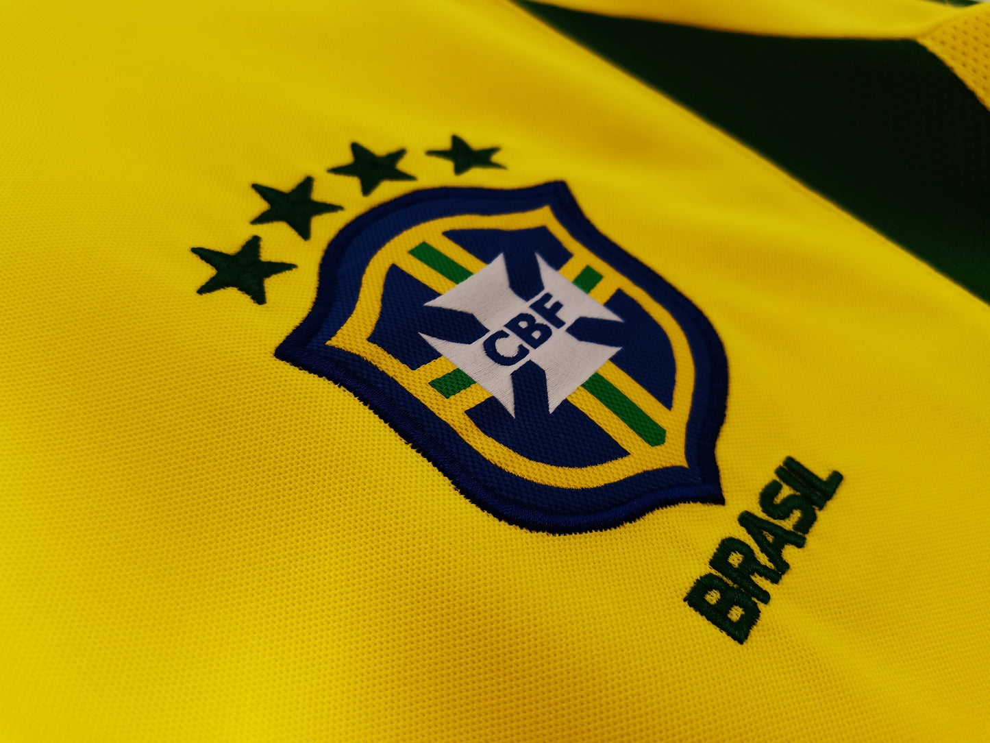2002 Brazil Retro Home Jersey