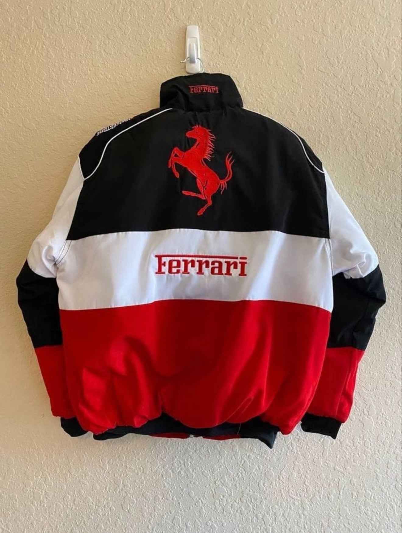 Ferrari Vintage F1 Racing Jacket (Red, White, Black)