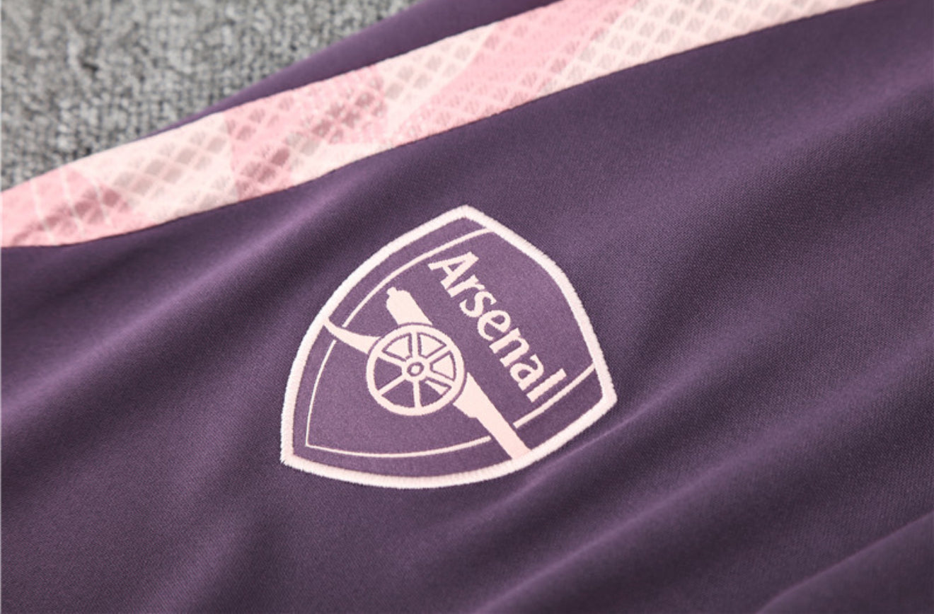 24/25 Arsenal FC Purple 1/4 Zip Tracksuit