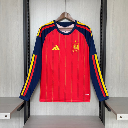2026 Spain Home Jersey (Long Sleeve)