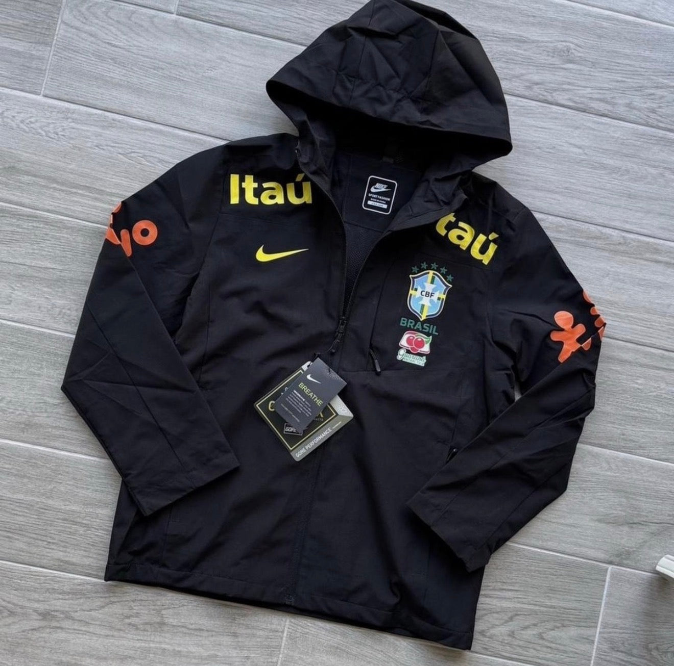 Brazil Black Windbreaker