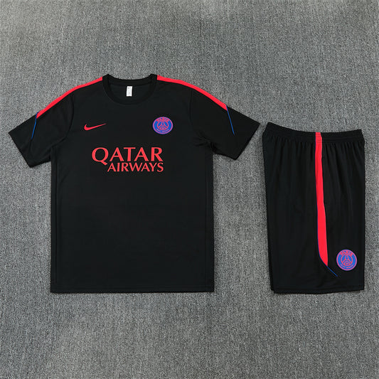 26/27 PSG Black/Red Shorts Training Set