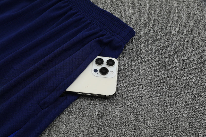 25/26 PSG Grey/Blue Shorts Training Set