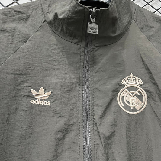 Real Madrid Grey Windbreaker