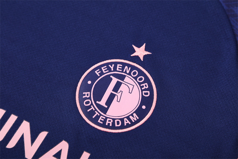25/26 Feyenoord Blue/Pink Shorts Training Set