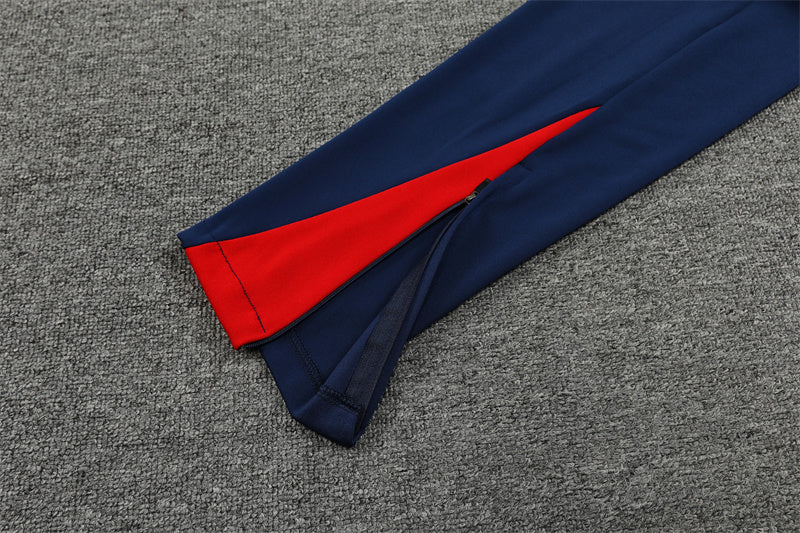 24/25 Blue, White And Red 1/4 Zip Tracksuit