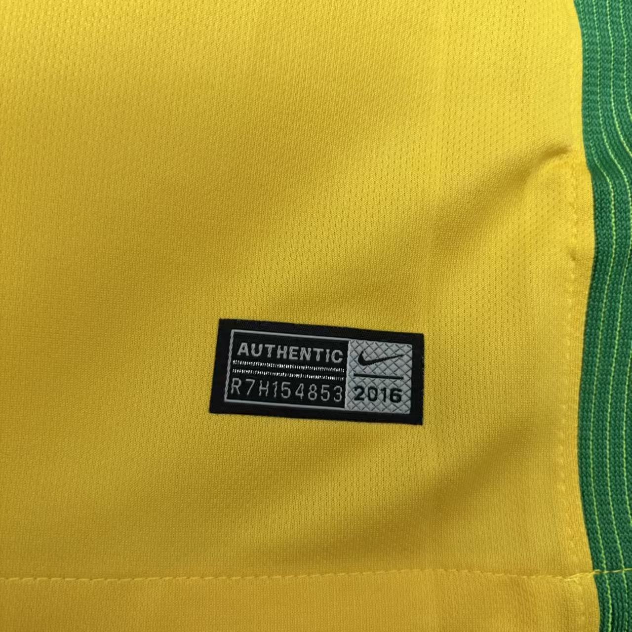 2018 Retro Brazil Home Jersey