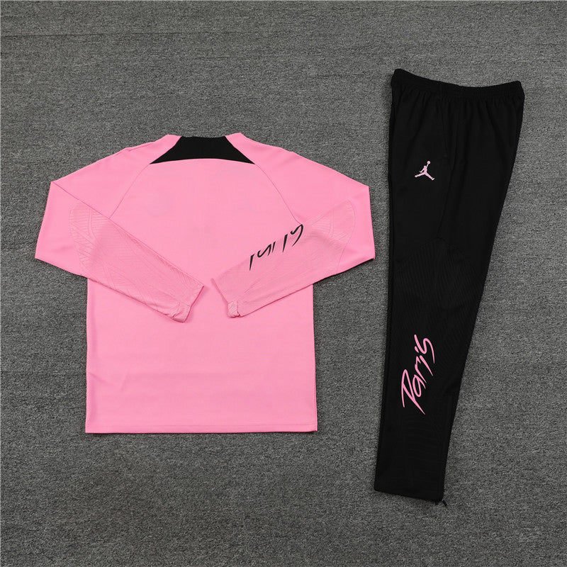 23/24 Jordan x PSG Pink 1/4 Zip Tracksuit