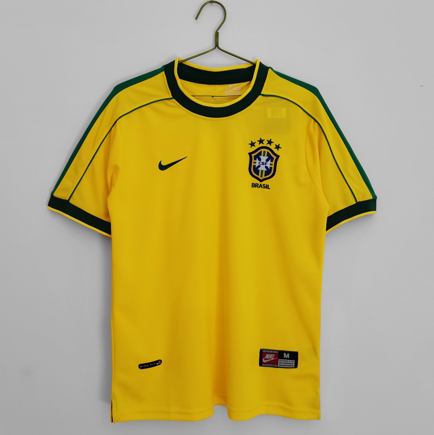 1998 Brazil Retro Home Jersey