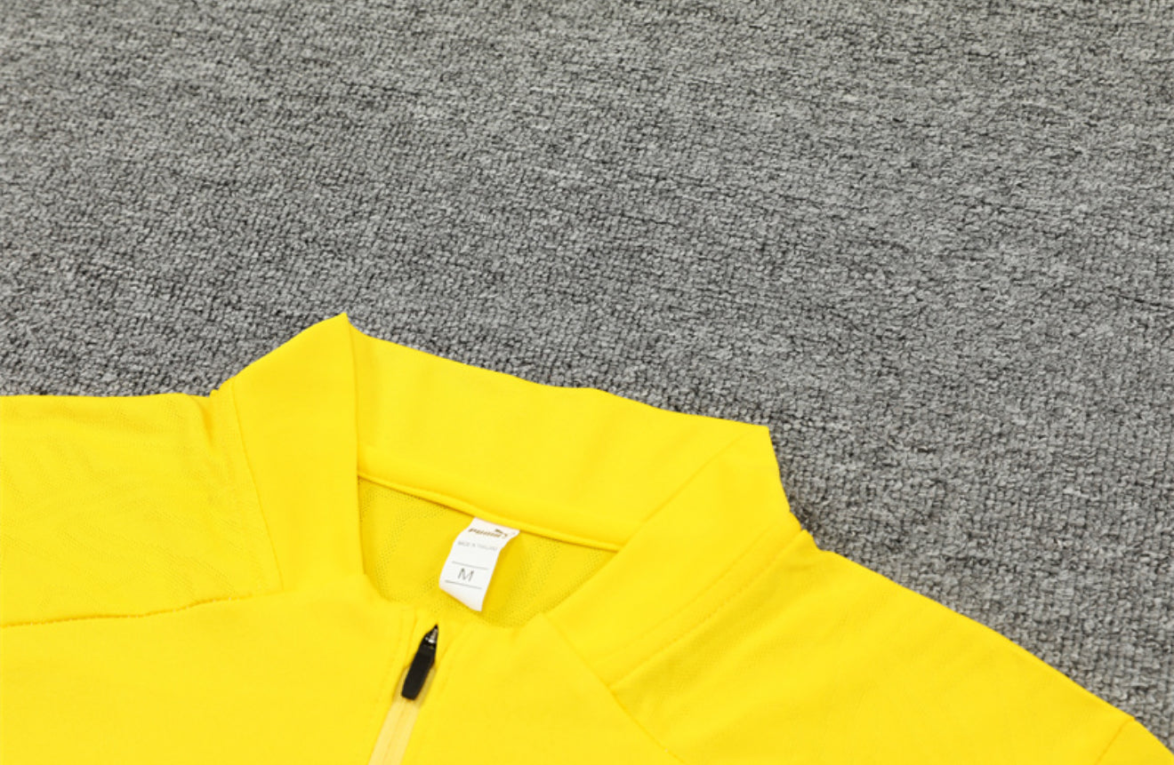 24/24 Borussia Dortmund Black And Yellow 1/4 Zip Tracksuit