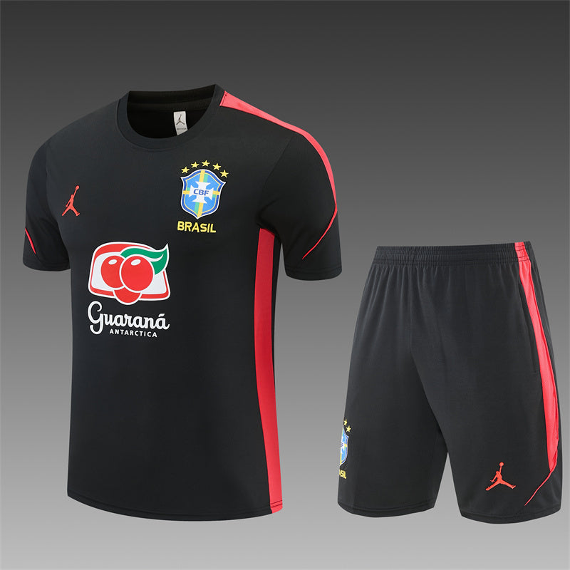 Brazil x Jordan Black/Red Shorts Training Set