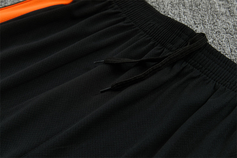 Netherlands Orange/Black Shorts Training Set