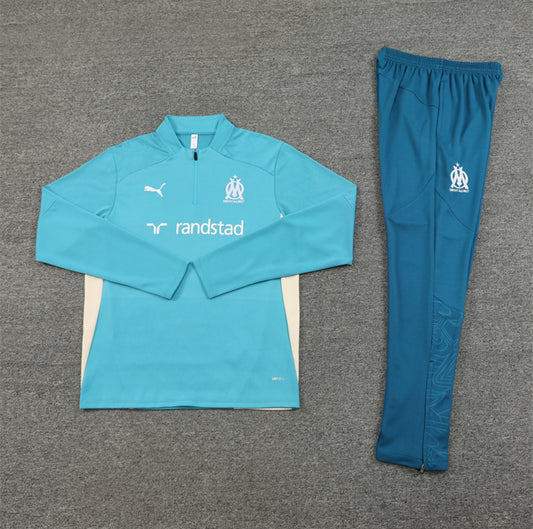 24/25 Marseille Blue 1/4 Zip Tracksuit