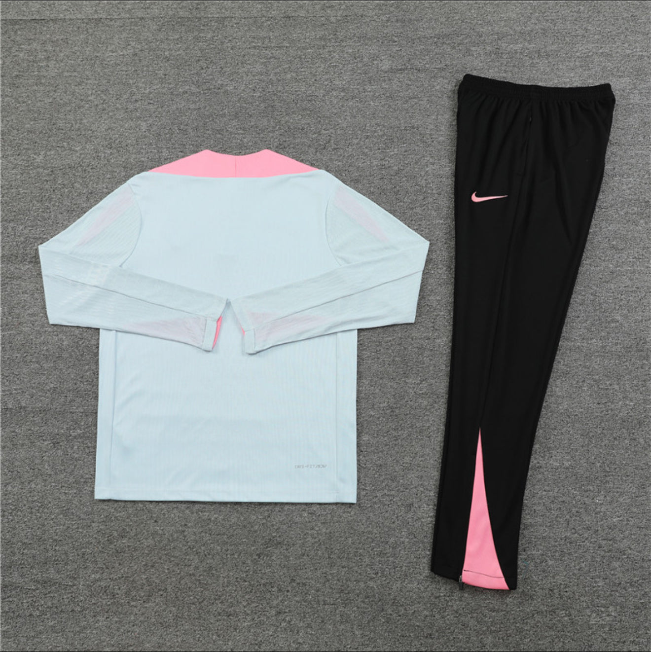 24/25 PSG Grey, Pink And Black 1/4 Zip Tracksuit