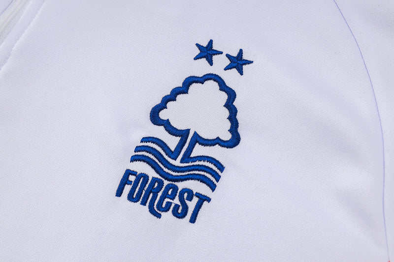 24/25 Nottingham Forest White And Blue 1/4 Zip Tracksuit