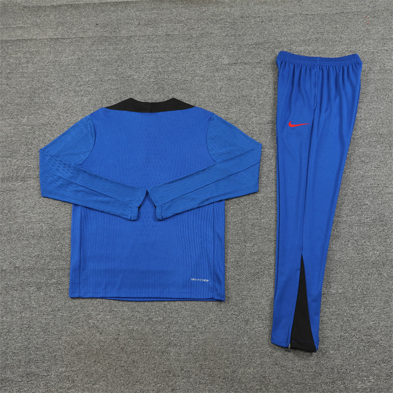 2025 South Korea Blue 1/4 Zip Tracksuit