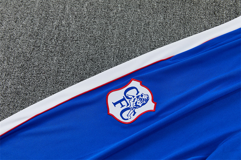 26/27 Chelsea FC White and Blue 1/4 Zip Tracksuit