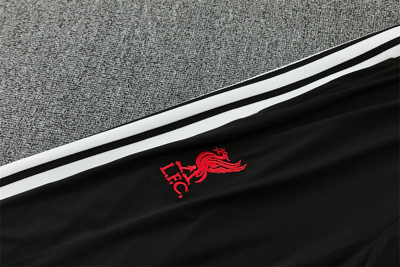 26/27 Liverpool FC Black And White 1/4 Zip Tracksuit