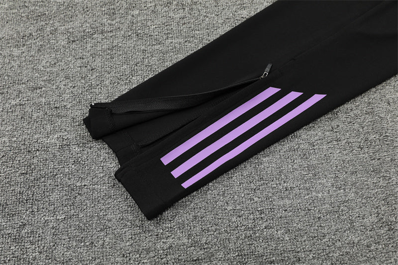 2025 Germany Purple And Black 1/4 Zip Tracksuit