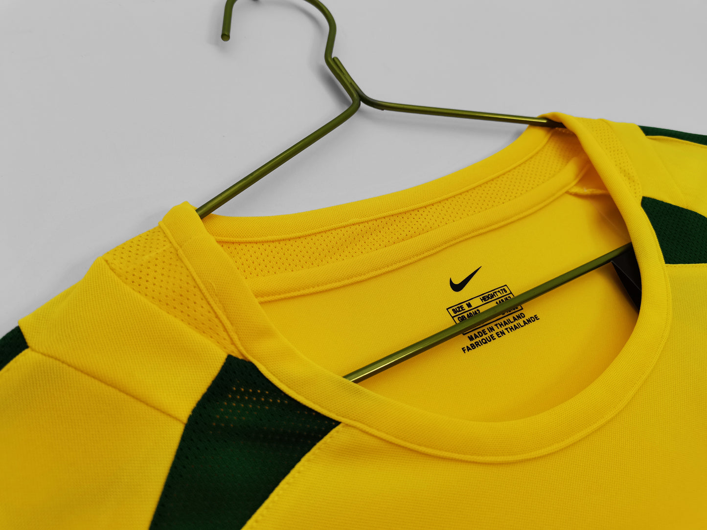 2002 Brazil Retro Home Jersey