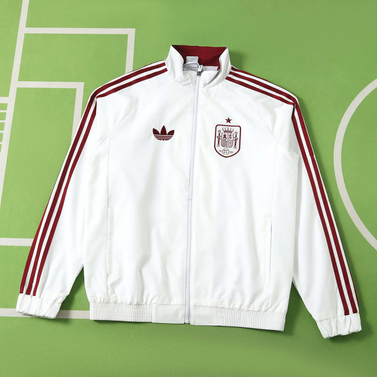 Spain White Windbreaker
