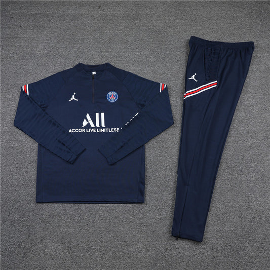 21/23 Jordan x PSG Navy 1/4 Zip Tracksuit