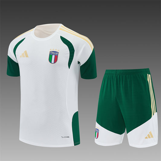 Italy White/Green Shorts Training Set