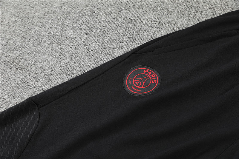 22/23 Jordan x PSG Black And Blue 1/4 Zip Tracksuit