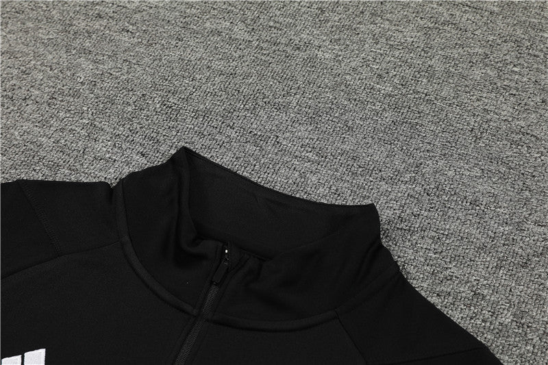 2024 Algeria Black 1/4 Zip Tracksuit