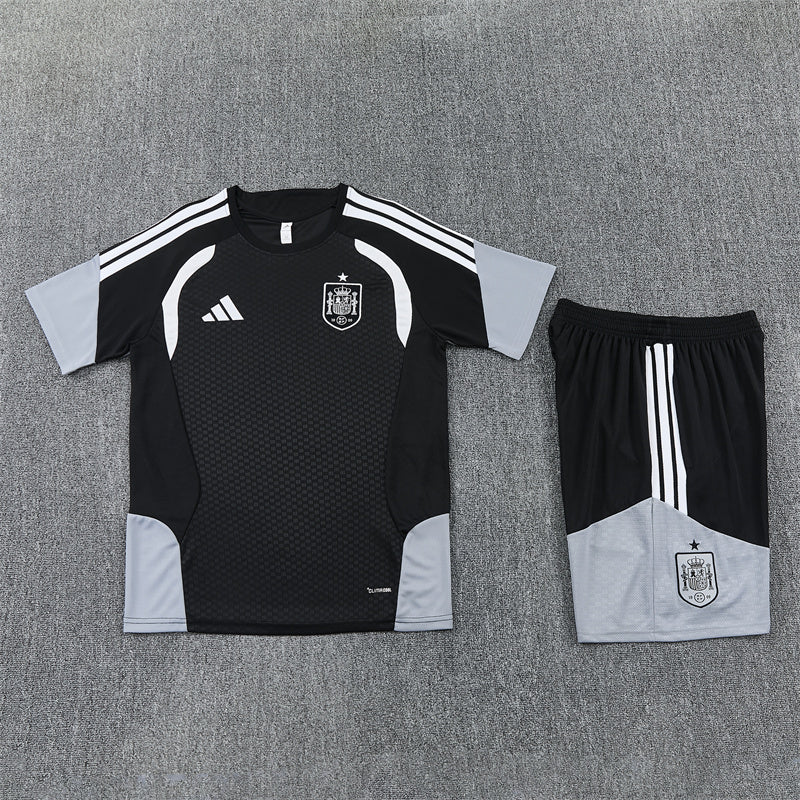 Spain Grey/Black Shorts Training Set