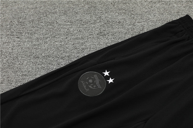 2024 Algeria Black 1/4 Zip Tracksuit