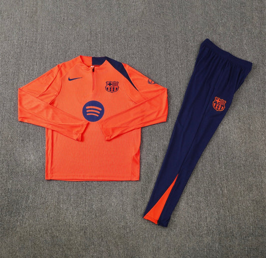 25/26 FC Barcelona Orange T90 1/4 Zip Tracksuit