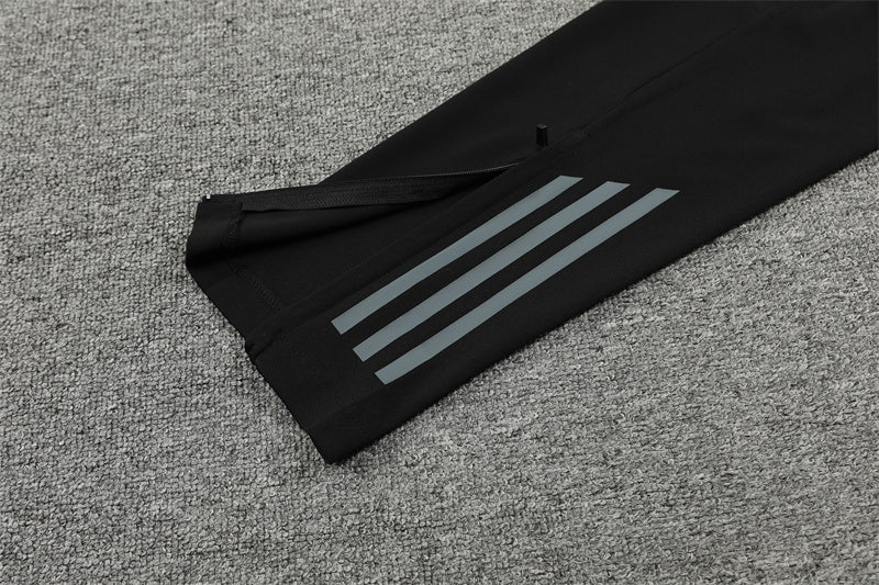 2025 Italy Black 1/4 Zip Tracksuit