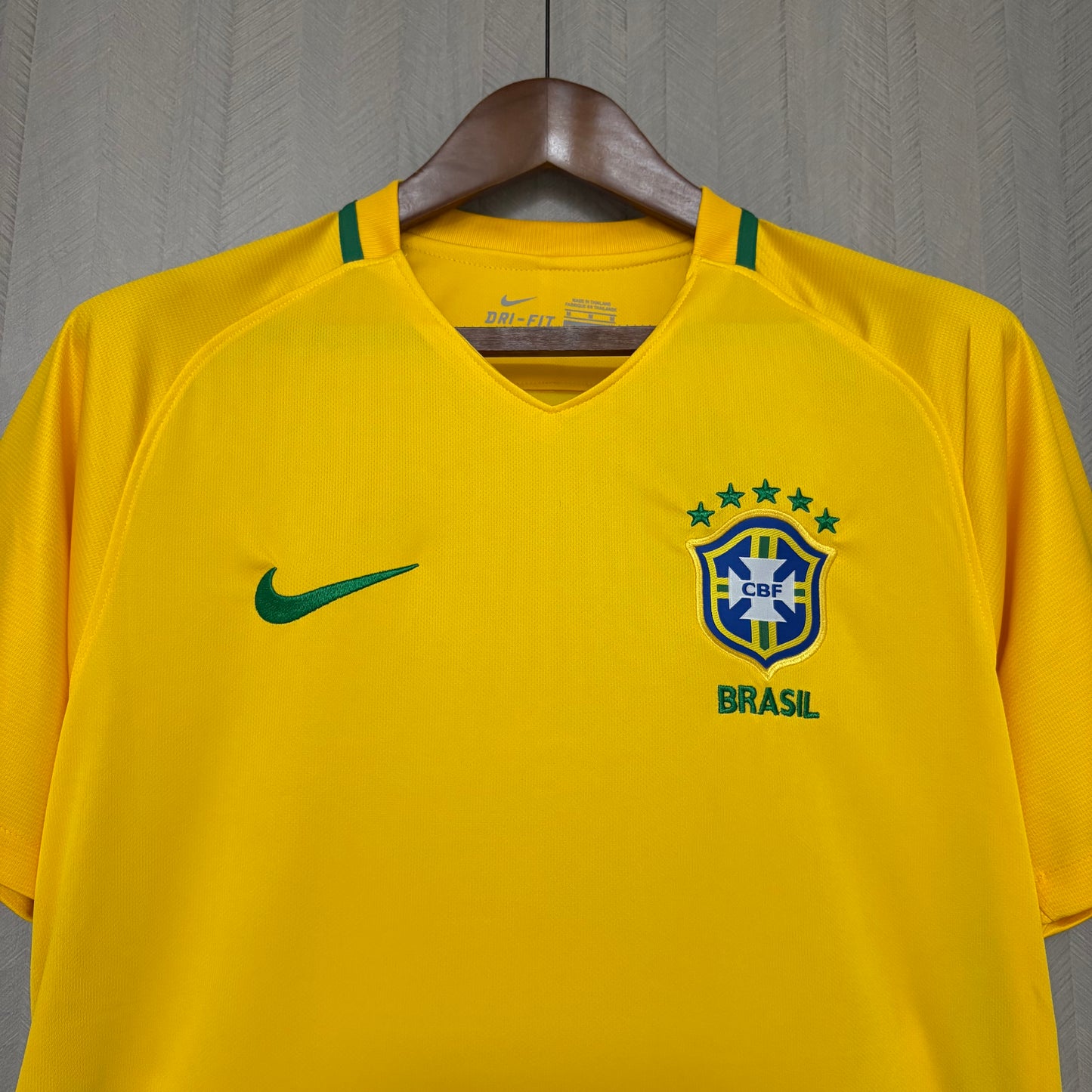 2018 Retro Brazil Home Jersey