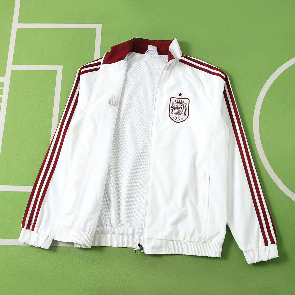 Spain White Windbreaker