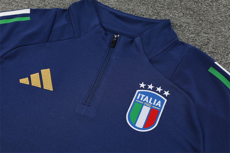 2025 Italy Blue 1/4 Zip Tracksuit