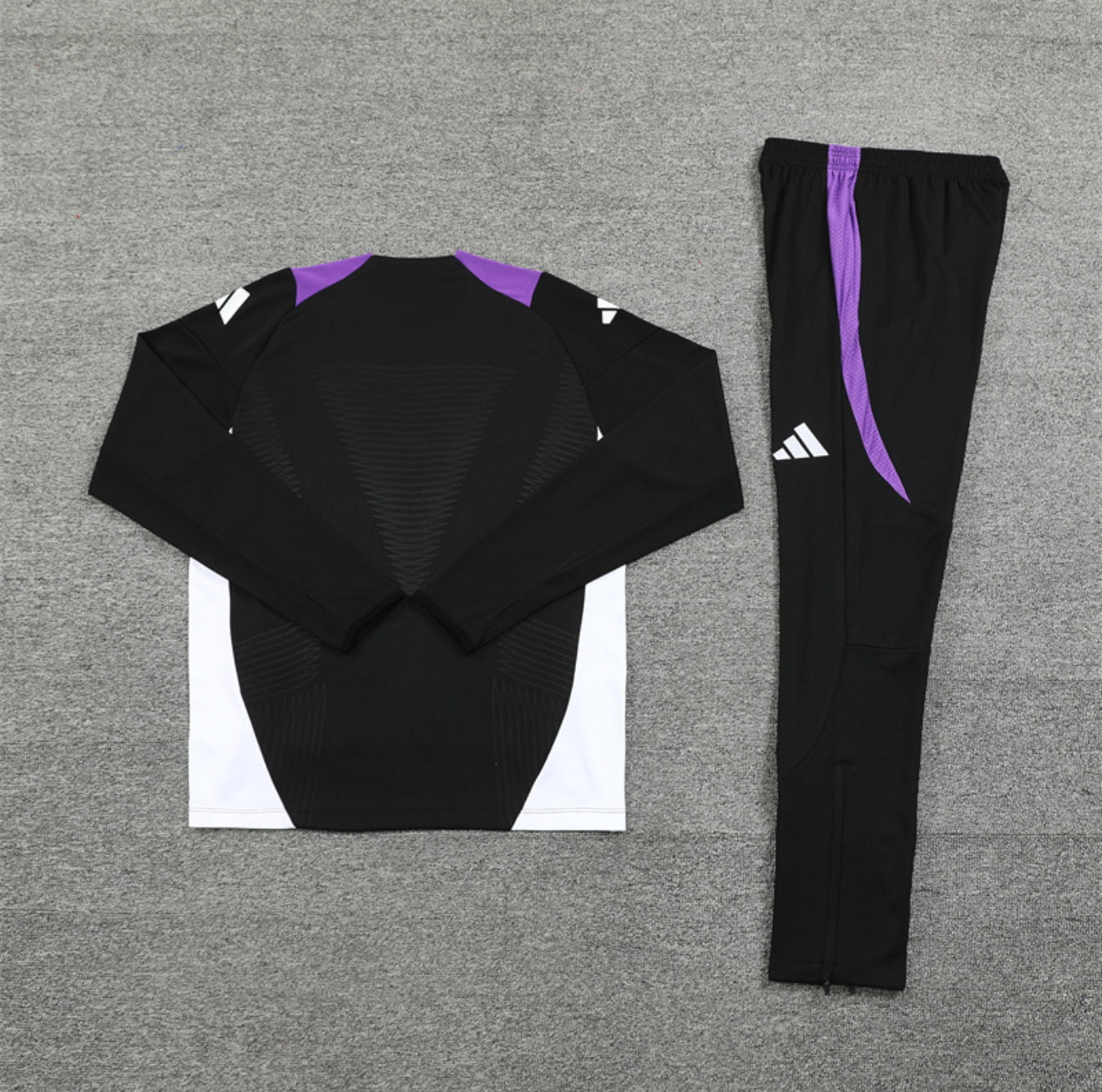 24/25 Real Madrid Black And Purple Tracksuit