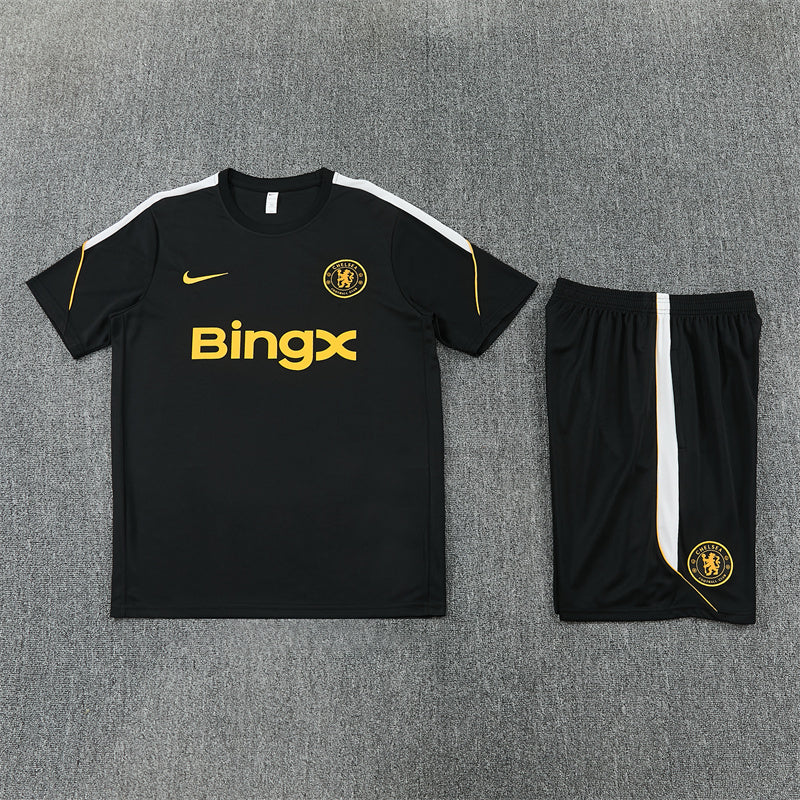26/27 Chelsea FC Black/Yellow Shorts Training Set