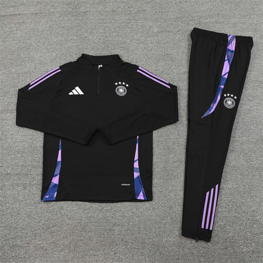 2025 Germany Black 1/4 Zip Tracksuit