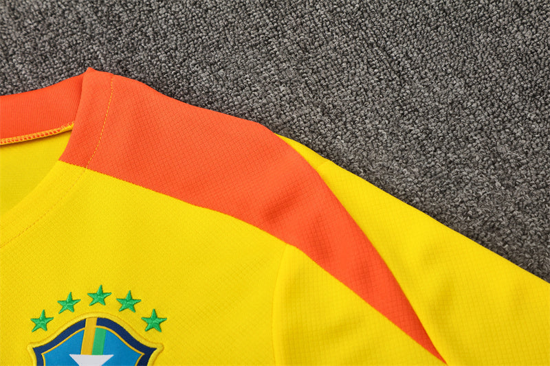 Brazil Yellow/Orange Shorts Training Set
